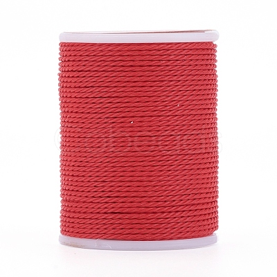 Round Waxed Polyester Cord X-YC-G006-01-1.0mm-15-1