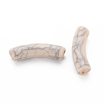 Opaque Crackle Acrylic Beads X-MACR-S372-002N-006-1