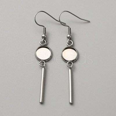 314 Stainless Steel Earring Hooks STAS-WH0046-01E-1