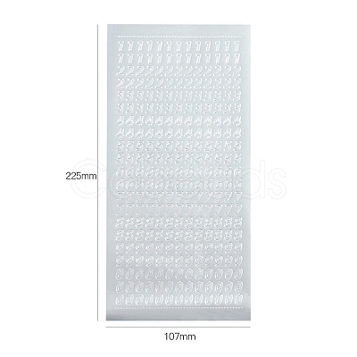 Letter PVC Adhesive Waterproof Stickers Self-Adhesive Stickers PW-WGB281D-04-1