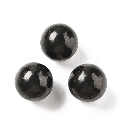 Natural Shungite Sphere Beads G-F675-01-B-1