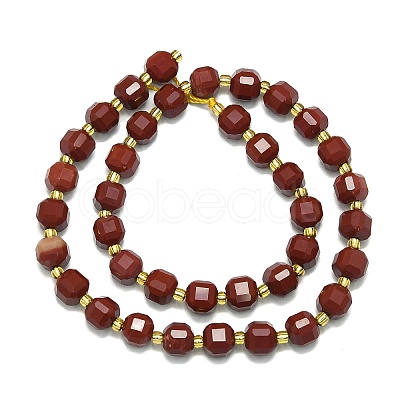 Natural Red Jasper Beads Strand G-I376-D77-01-1