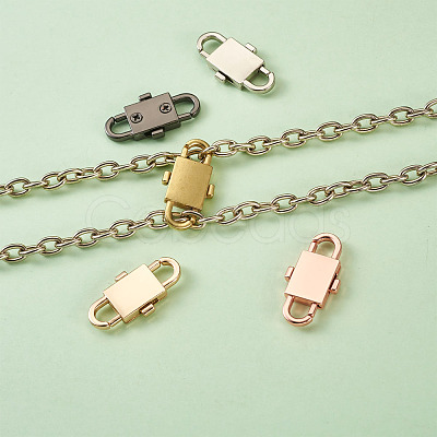 5 Colors Adjustable Alloy Chain Buckles PALLOY-TA0001-91-RS-1