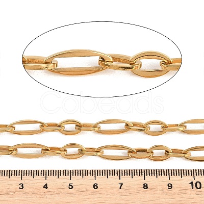 201 Stainless Steel Oval Link Chains CHS-H118-18G-1