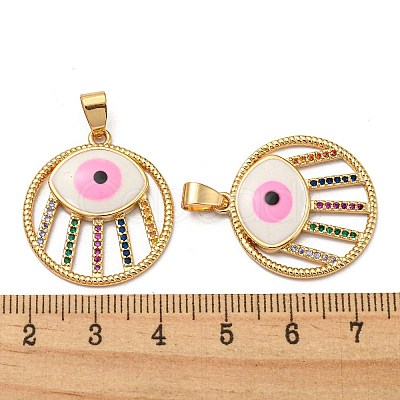 Golden Brass Pendants KK-L209-010G-03-1