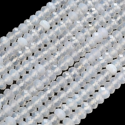 Natural White Agate Beads Strands G-C280-A11-01-1