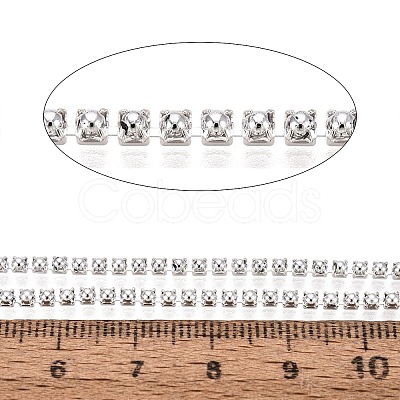 Iron & ABS Plastic Imitation Pearl Tennis Chains CH-Q006-01A-18-1