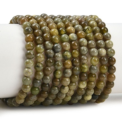 Natural Canada Jade Beads Strands G-B171-B01-4mm-1