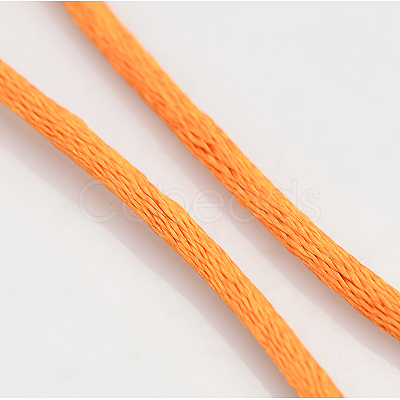 Round Nylon Satin Rattail Cord X-NWIR-O001-A-13-1