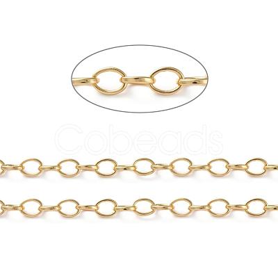 Brass Cable Chains CHC-G005-17G-1