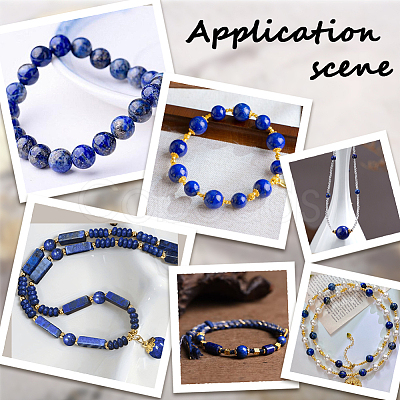 1 Strand Dyed Grade A Natural Lapis Lazuli Beads Strands G-PA0002-65A-1