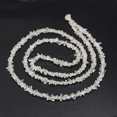 Chips Natural Quartz Crystal Beads Strands X-G-N0164-30-1