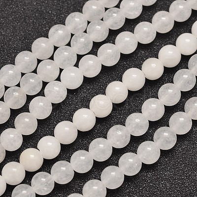 Natural Malaysia Jade Bead Strands G-A146-6mm-A29-1