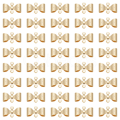 40Pcs Rack Plating Brass Connector Charms KK-BC0010-82-1