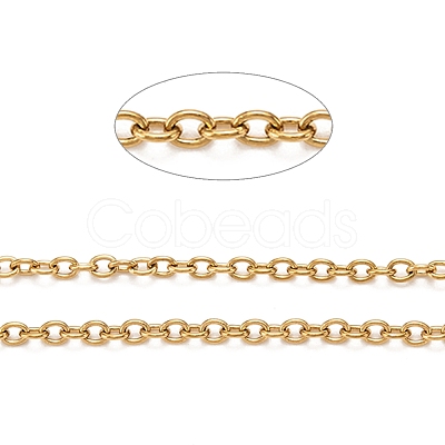 PVD Vacuum Plating 316 Stainless Steel Cable Chains CHS-H020-12G-10M-1
