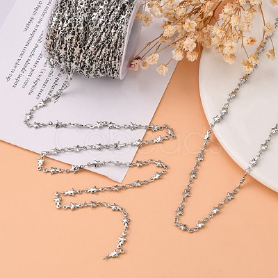 Tarnish Resistant 304 Stainless Steel Link Chains CHS-K001-40-1