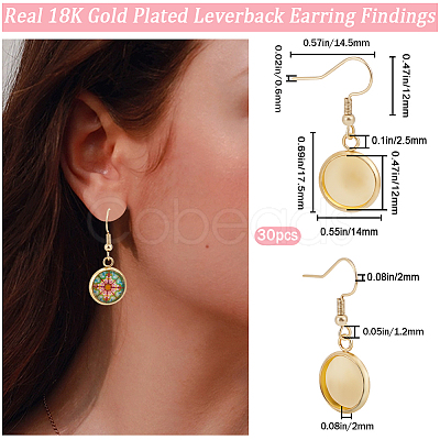 20 Pair 304 Stainless Steel Earrings Hooks EJEW-AB00014-1