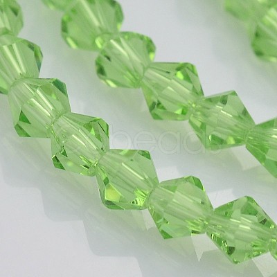 Faceted Bicone Glass Beads Strands EGLA-P017-4mm-01-1