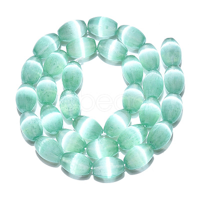 Dyed Natural Selenite Beads Strands G-T138-233E-1