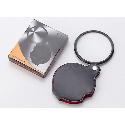 Mini Glass Lens Magnifier AJEW-L073-13-1