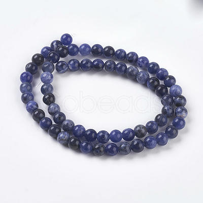 Natural Sodalite Beads Strands LS-G-E110-6mm-3-1