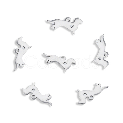 Non-Tarnish 201 Stainless Steel Silhouette Charms STAS-N098-122P-1