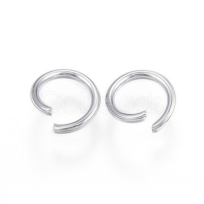 Tarnish Resistant 304 Stainless Steel Open Jump Rings A-STAS-F110-05P-1