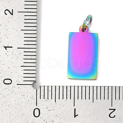 Ion Plating(IP) 304 Stainless Steel Pendants STAS-I311-31C-RC-1