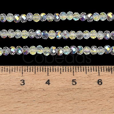 Electroplate Glass Beads Strands GL-CBAA615-03A-1