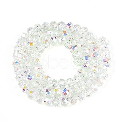 Transparent Glass Beads Strands LS-EGLA-N016-6mm-06-1