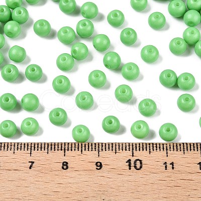 Opaque Baking Paint Glass Beads DGLA-T004-02P-1