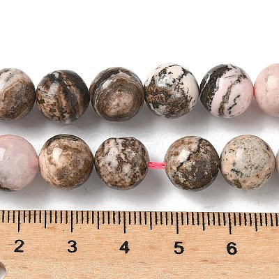 Natural Argentina Rhodonite Beads Strands G-G271-B02-10mm-1