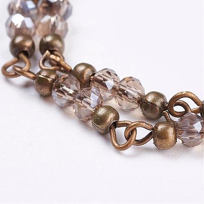 Handmade Glass Beaded Chains AJEW-JB00320-04-1