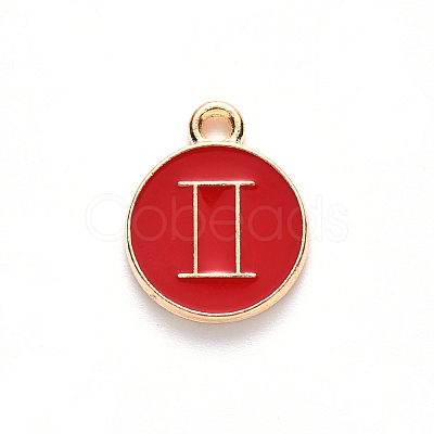 Alloy Enamel Pendants ENAM-S124-01A-07I-1