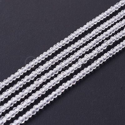 Transparent Glass Beads Strands GLAA-C019-01A-33-1