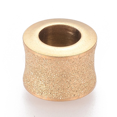 201 Stainless Steel Textured Beads STAS-M003-12G-1