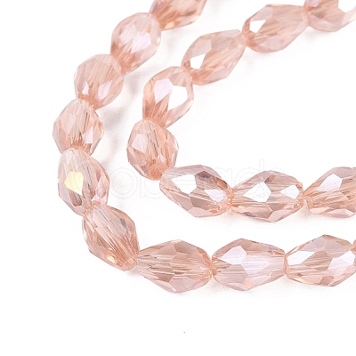 Transparent Electroplate Glass Beads Strands LS-EGLA-N013-T4mm-B29-1