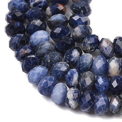 Natural Sodalite Beads Strands G-C259-A23-5x8mm-1