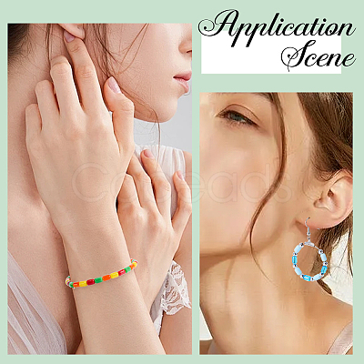 720Pcs 9 Colors Opaque Imitation Jade Glass Beads GLAA-SC0003-02-1