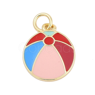 Brass Enamel Pendants KK-G522-06G-1