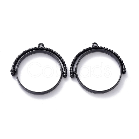 Alloy Open Back Bezel Pendants PALLOY-Z003-12EB-1
