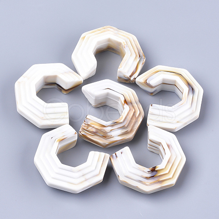 Acrylic Beads OACR-T008-08J-1
