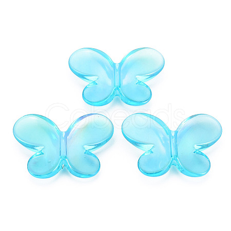 Transparent Acrylic Beads TACR-N006-50-A02-1