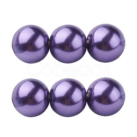 Eco-Friendly Glass Pearl Beads HY-J002-6mm-HX041-1