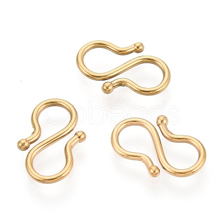 304 Stainless Steel S-Hook Clasps STAS-N125-23A-G-1