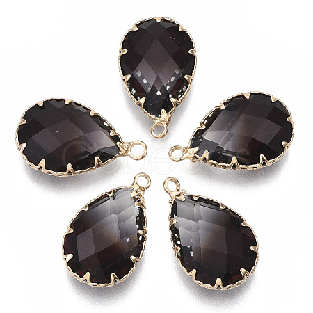 K9 Glass Imitation Tourmaline Pendants GLAA-Q069-02H-1