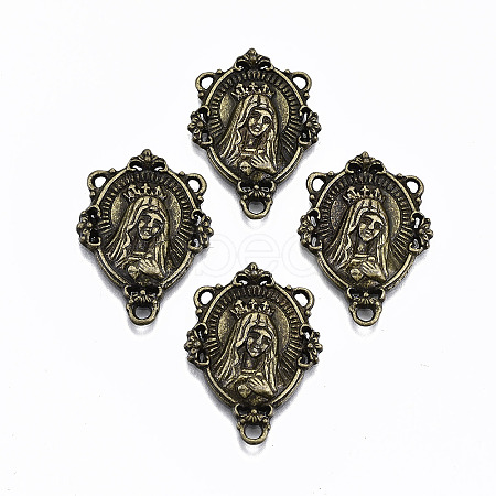 Tibetan Style Alloy Chandelier Component Links TIBE-N011-002AB-NR-1