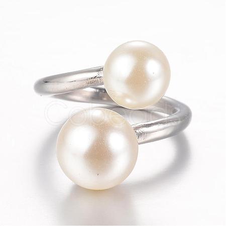 304 Stainless Steel Finger Rings STAS-G067-09P-18mm-1