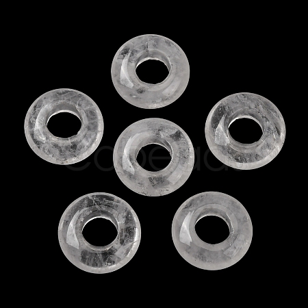 Natural Quartz Crystal European Beads G-C134-01G-1