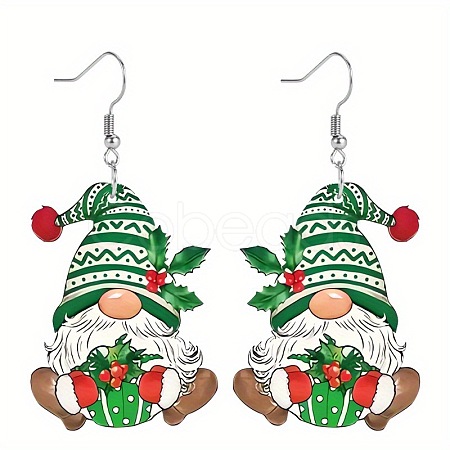 Christmas Acrylic Dangle Earrings FS-WG0219A-02-1